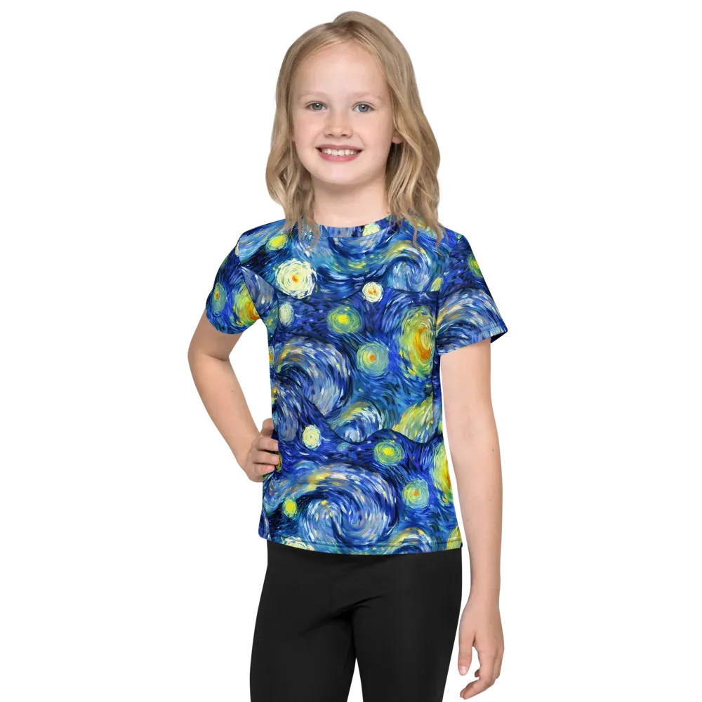 Celestial Swell on Kids Crew Neck T-Shirt — Front