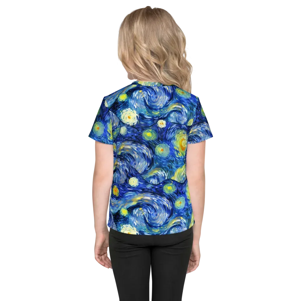 Celestial Swell on Kids Crew Neck T-Shirt — Back