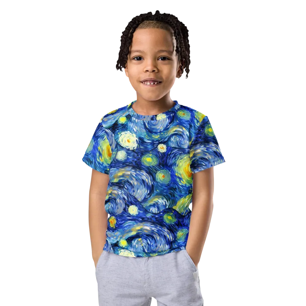 Celestial Swell on Kids Crew Neck T-Shirt — Front