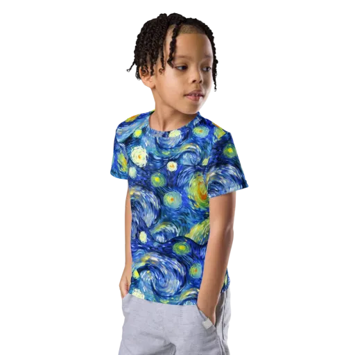 Celestial Swell on a Kids Crew Neck T-Shirt