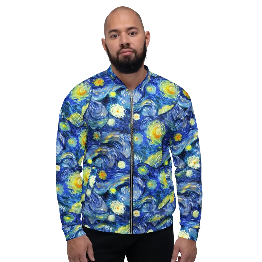 Celestial Swell on Bomber Jacket — Front