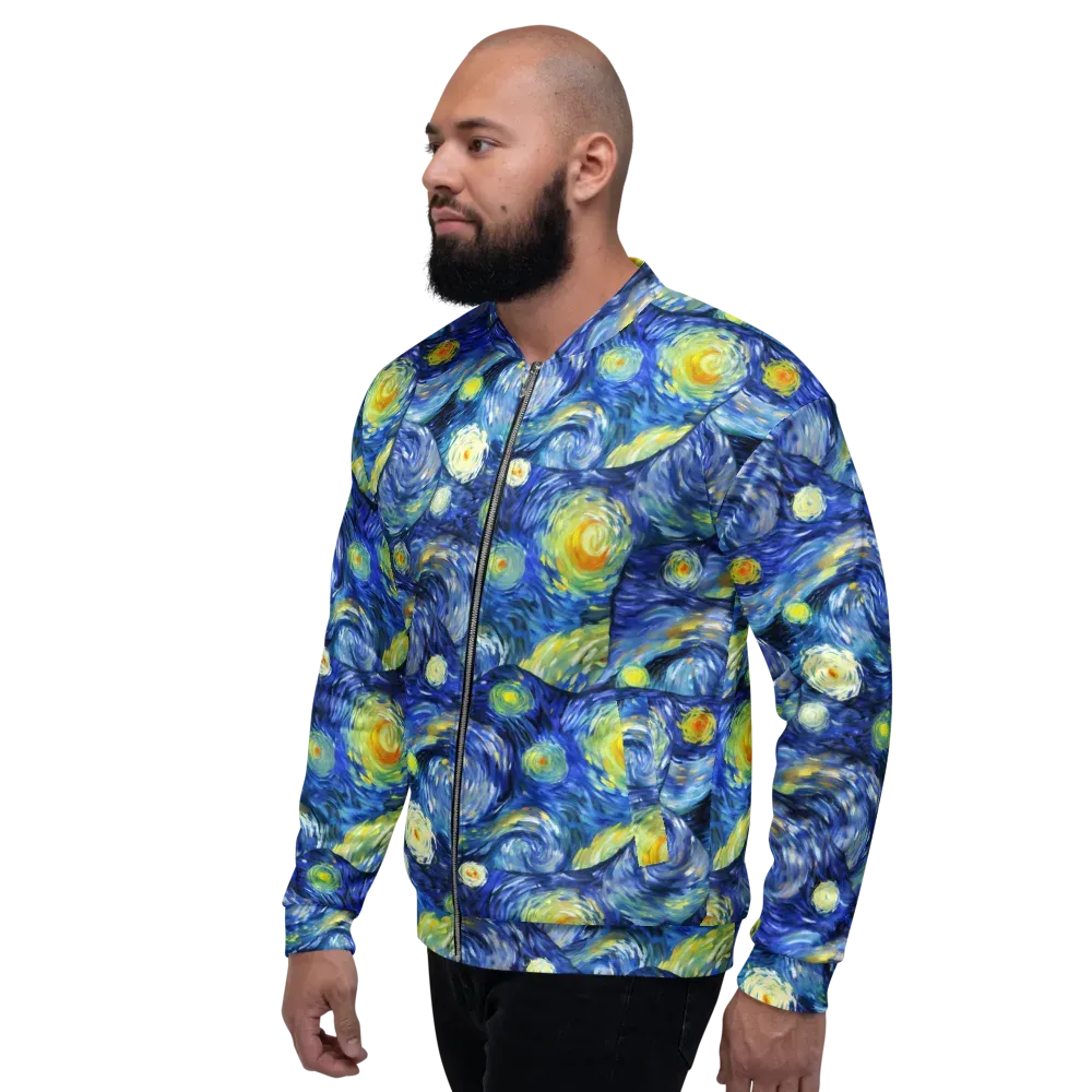 Celestial Swell on Bomber Jacket — Left
