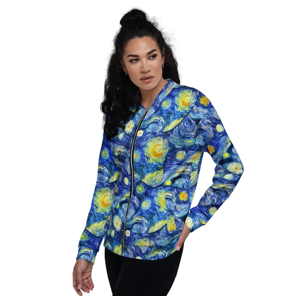 Celestial Swell on Bomber Jacket — Left