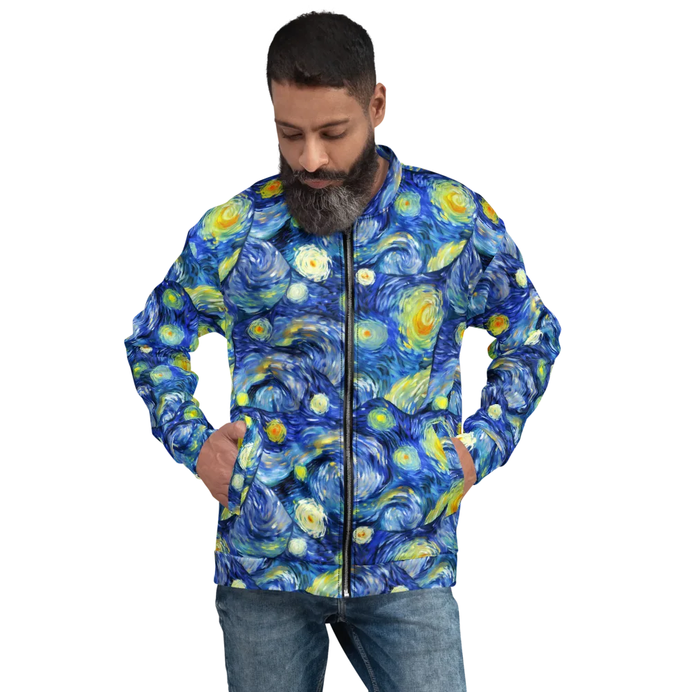 Celestial Swell on Bomber Jacket — Front