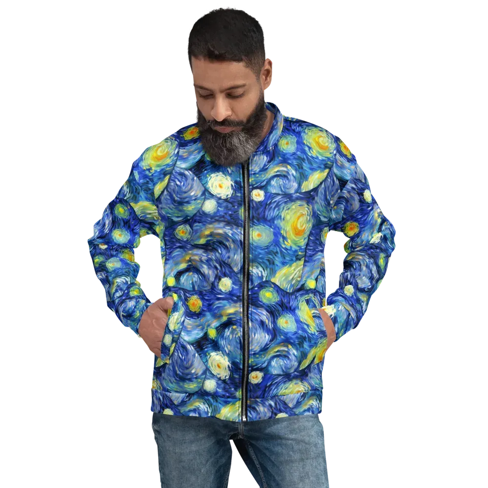 Celestial Swell on Bomber Jacket — Front