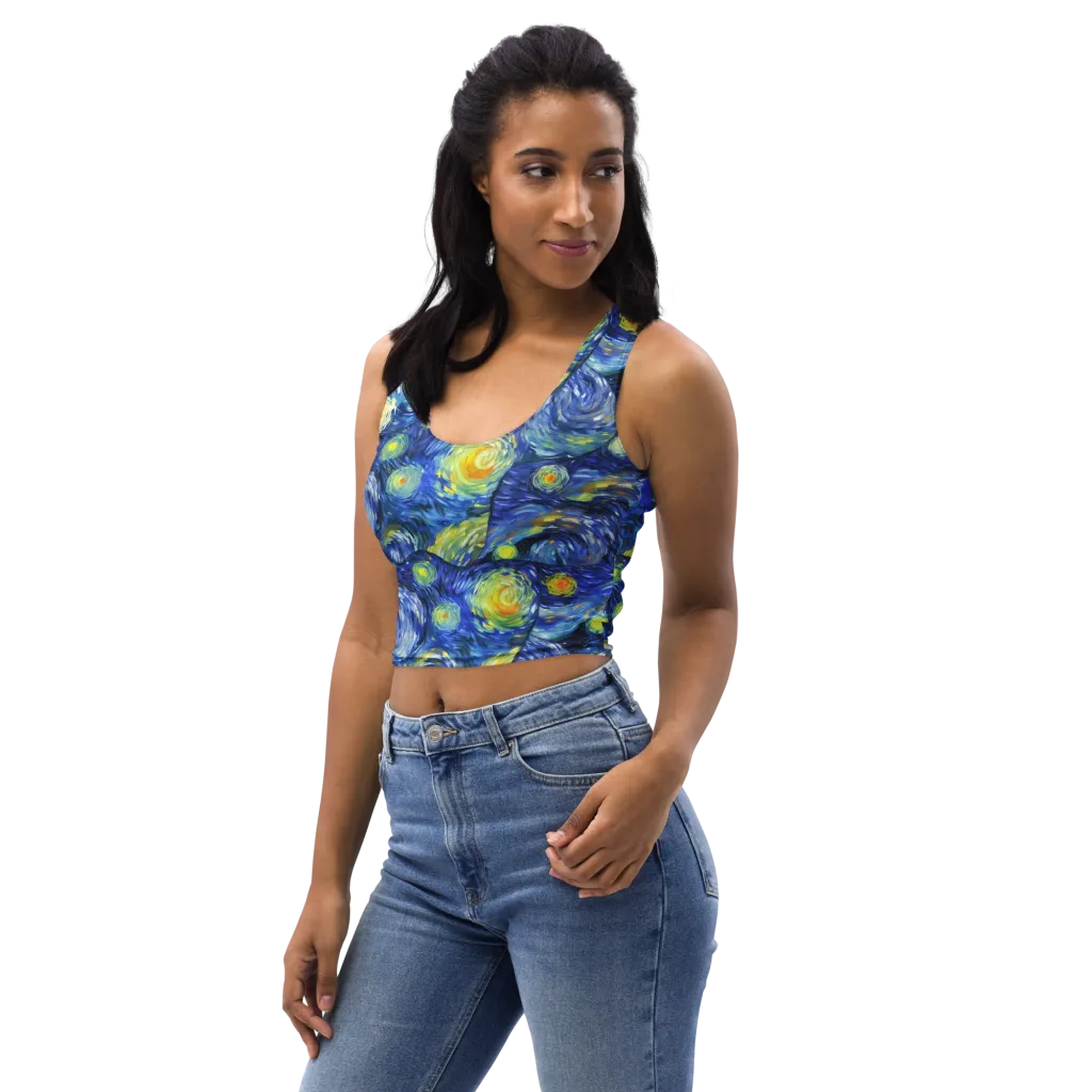 Celestial Swell on Crop Top — Left Front