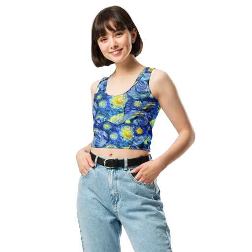 Celestial Swell on a Crop Top