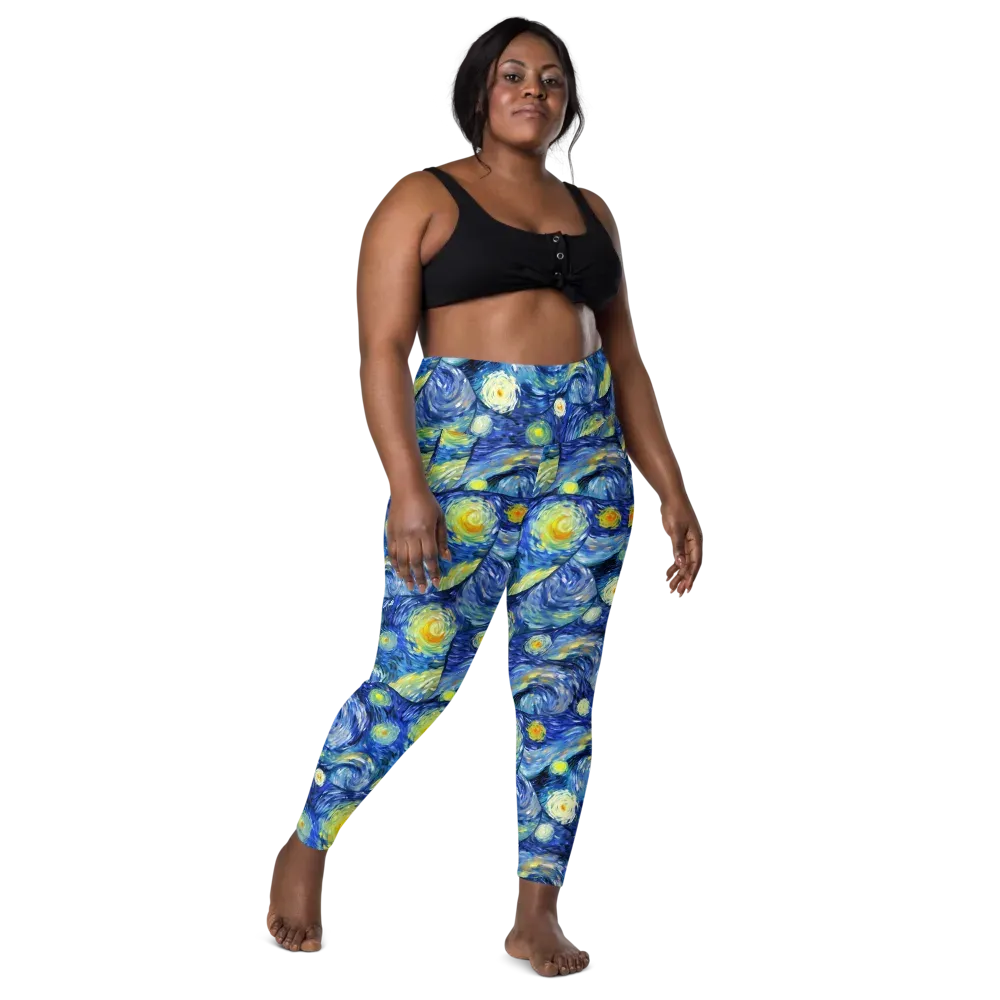 Celestial Swell on Leggings with Pockets — Front