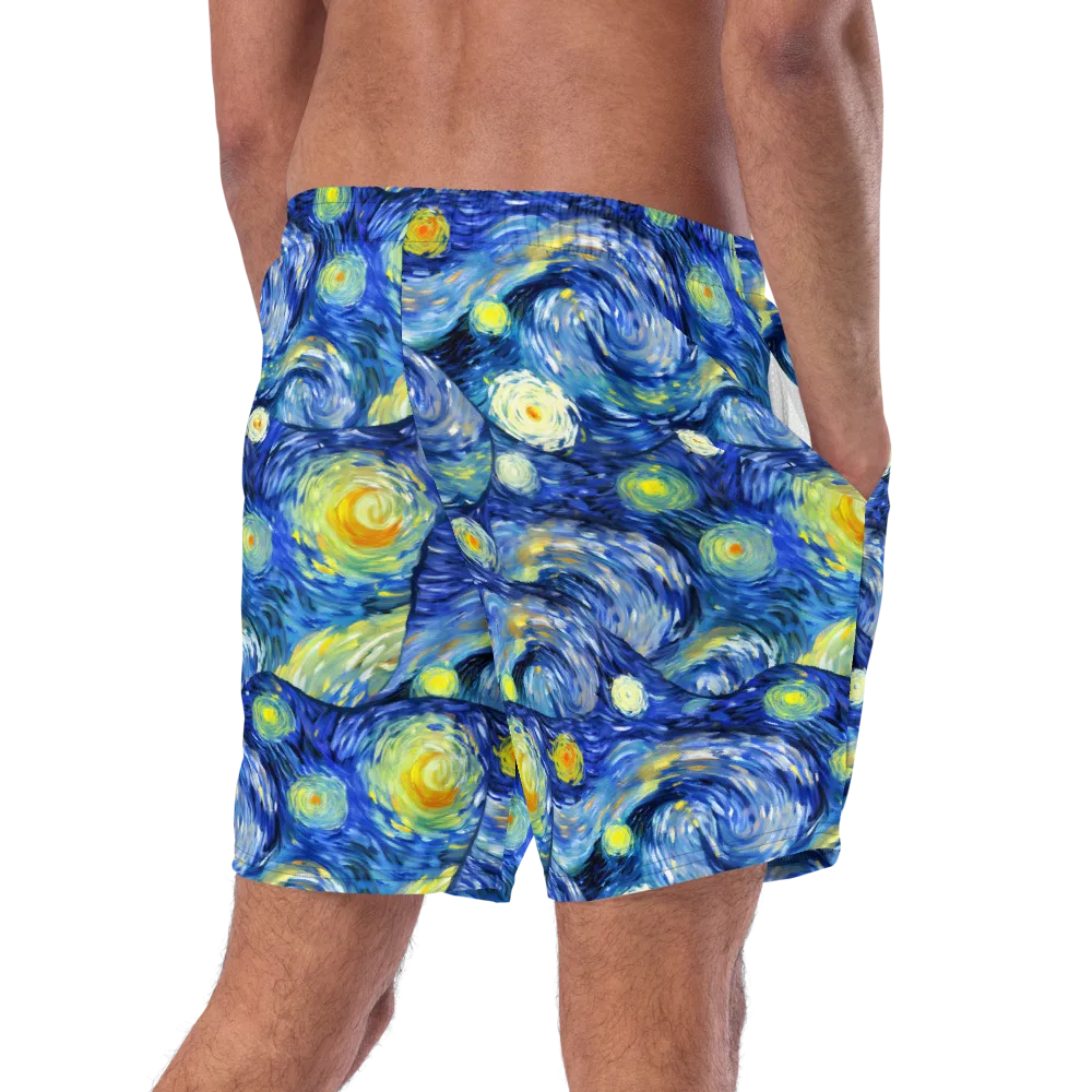 Celestial Swell on Swim Trunks — Right Back