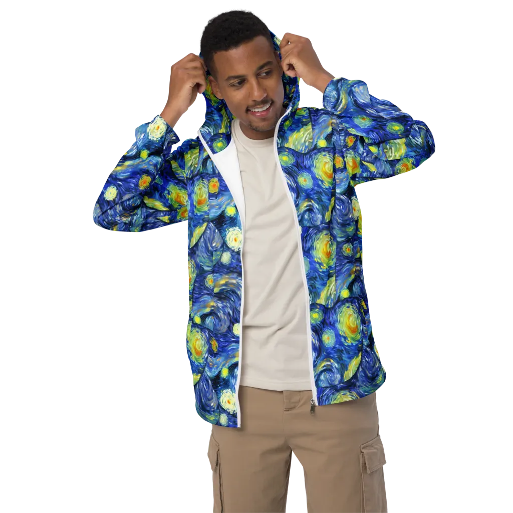 Celestial Swell on Men's Windbreaker — Front