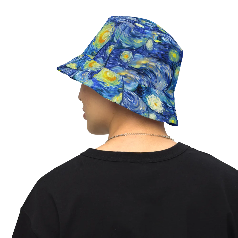 Celestial Swell on Reversible Bucket Hat — Back Inside