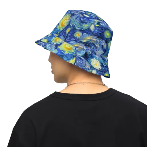 Celestial Swell on a Reversible Bucket Hat