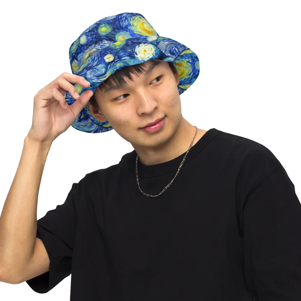 Celestial Swell on Reversible Bucket Hat — Front Inside