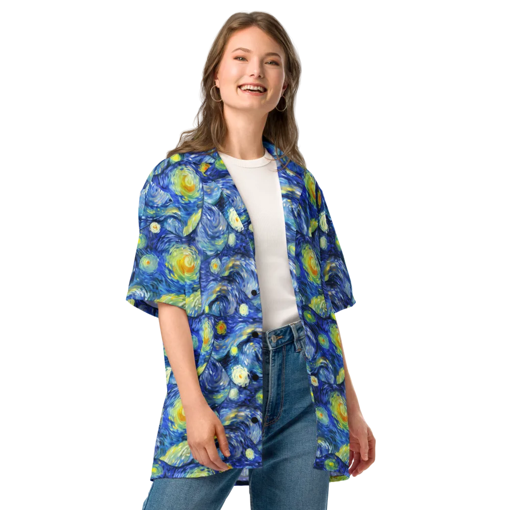 Celestial Swell on Button Shirt — Front
