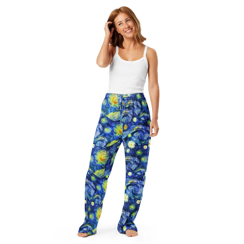 Celestial Swell on Women's Pajama Pants — Front