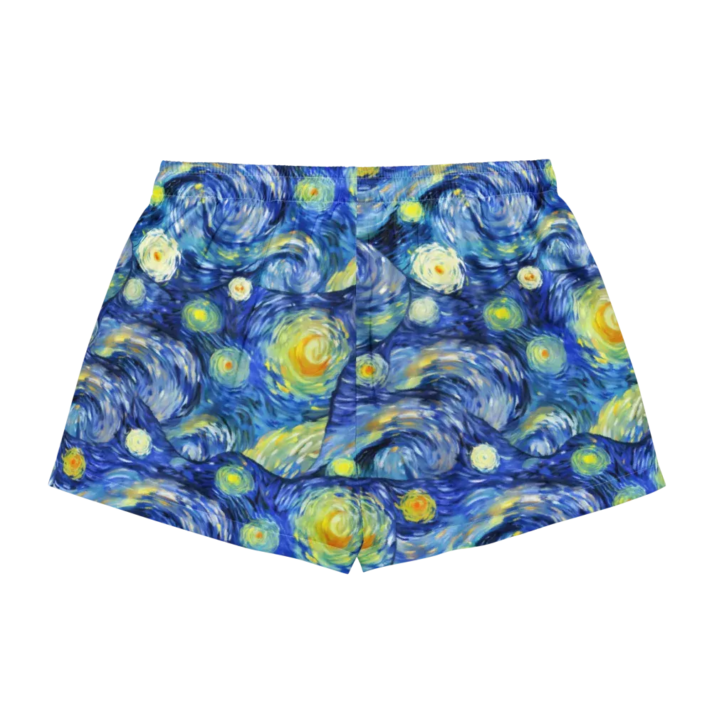Celestial Swell on Women's Pajama Shorts — Back