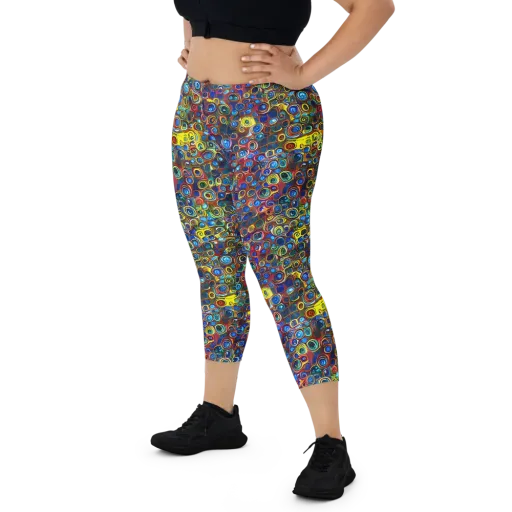 Vortex Mosaic on a Capri Leggings