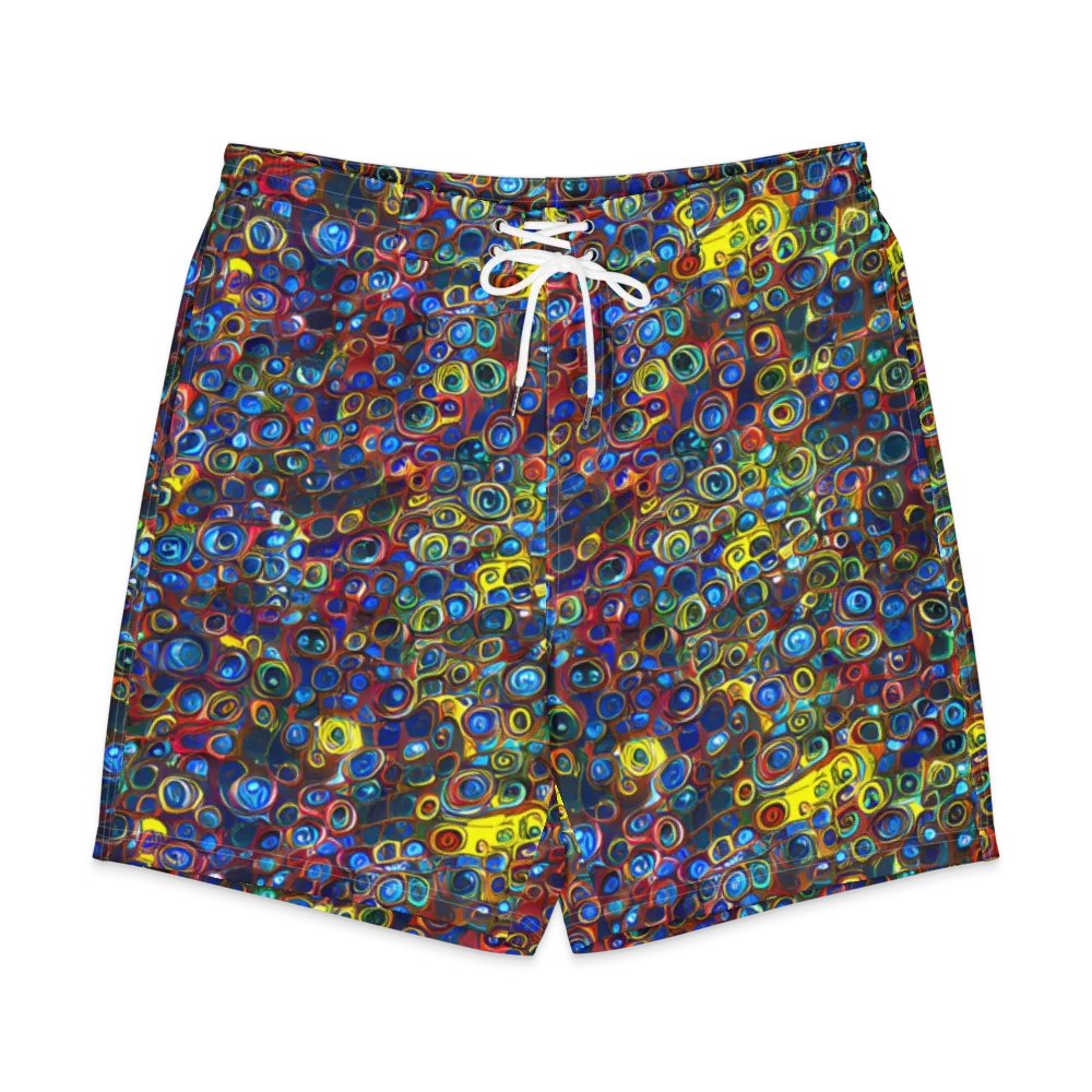 Vortex Mosaic on Men's Board Shorts — Front