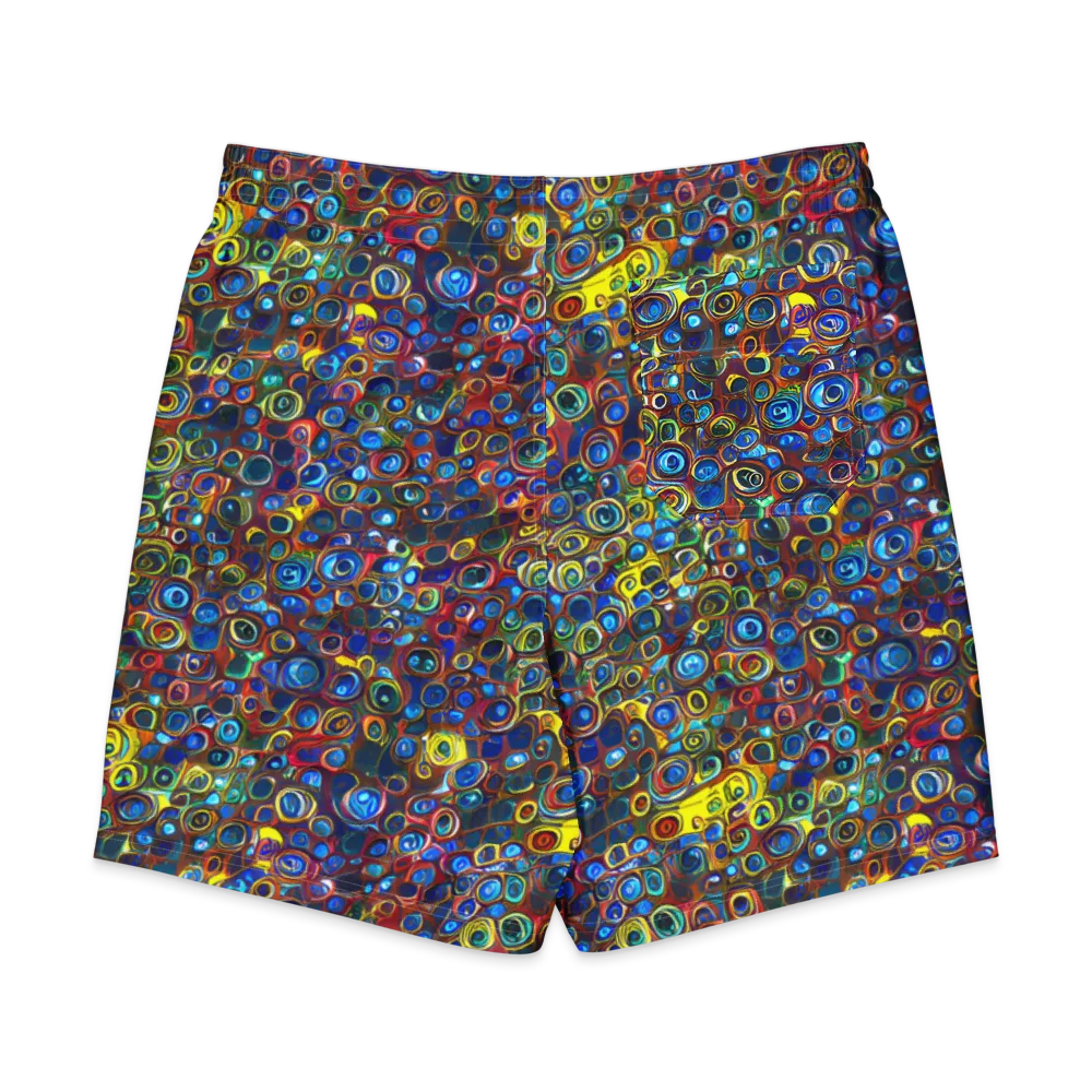 Vortex Mosaic on Men's Board Shorts — Back