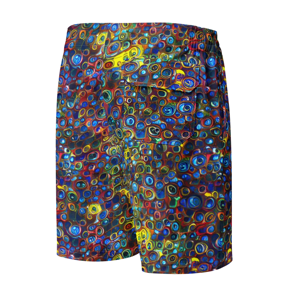 Vortex Mosaic on Men's Board Shorts — Back