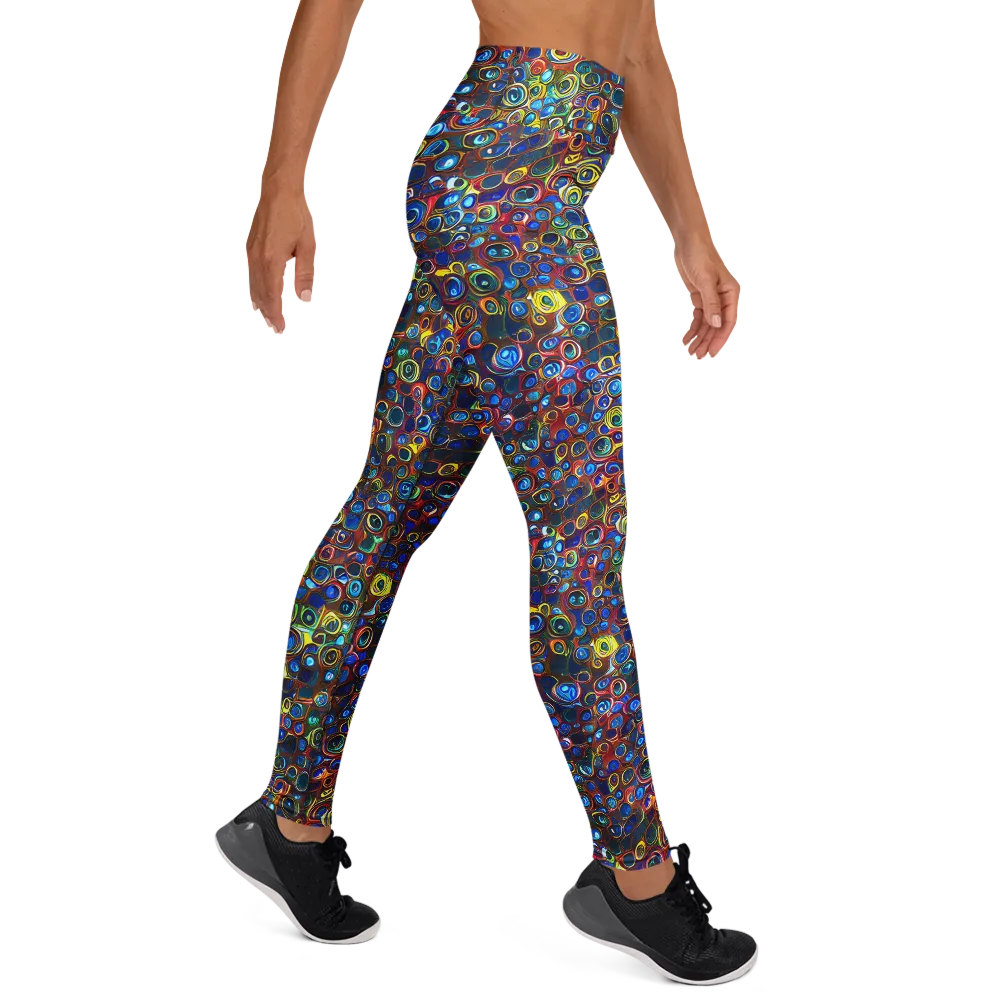 Vortex Mosaic on Yoga Leggings — Right