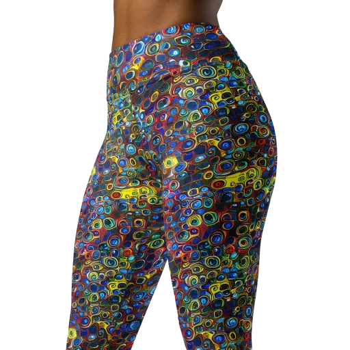 Vortex Mosaic on a Yoga Leggings