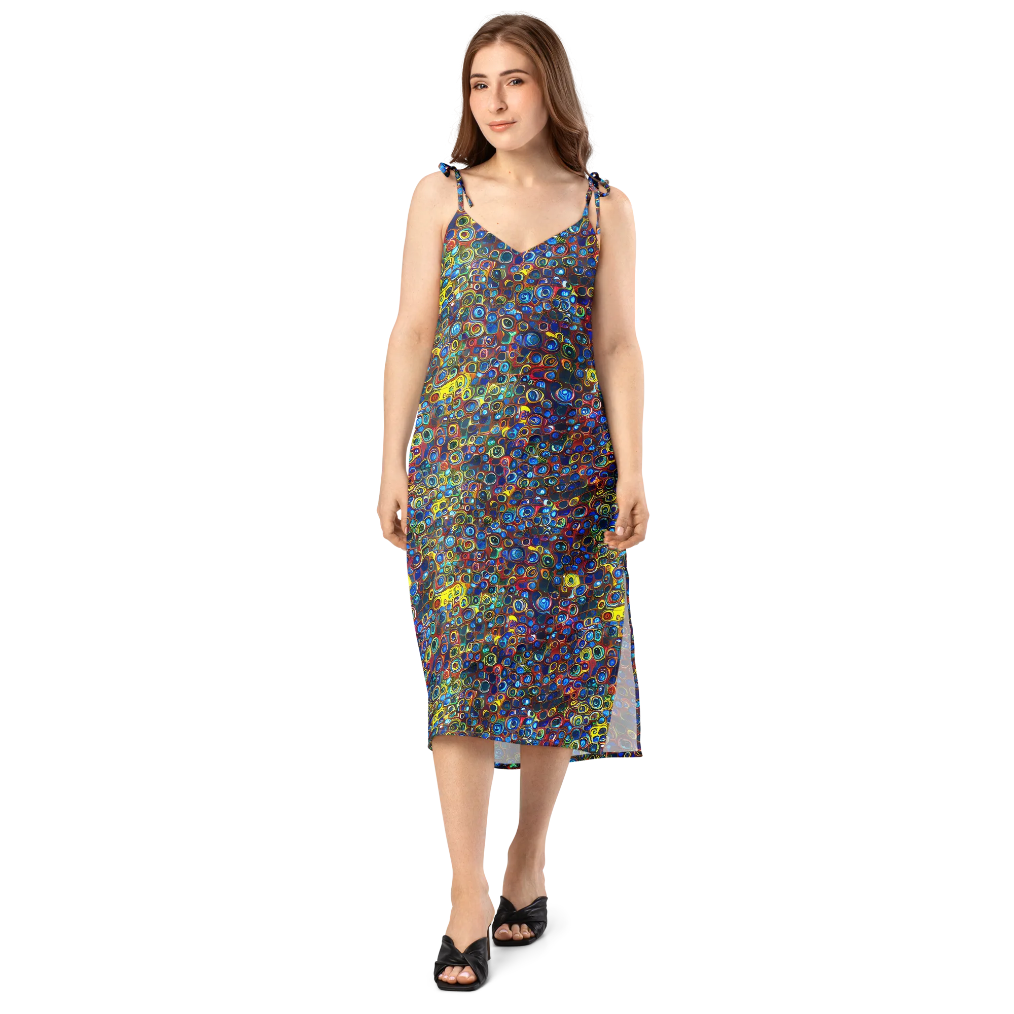 Vortex Mosaic on Slip Dress — Front