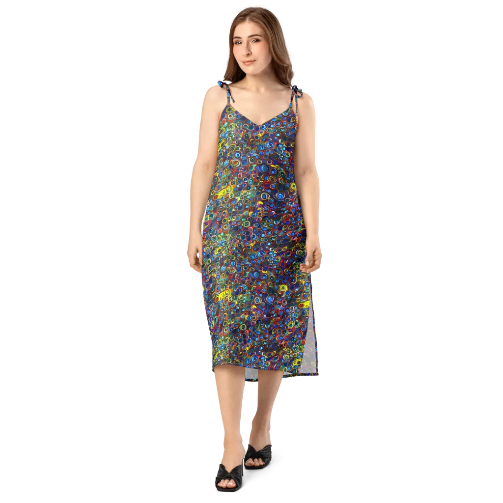 Vortex Mosaic on Slip Dress — Front