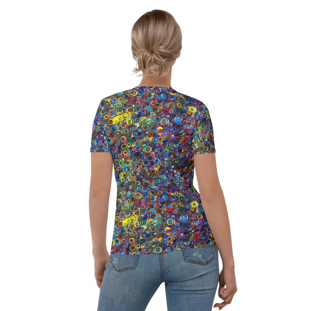Vortex Mosaic on Women's Crew Neck T-Shirt — Back