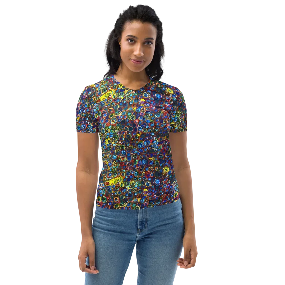Vortex Mosaic on Women's Crew Neck T-Shirt — Front