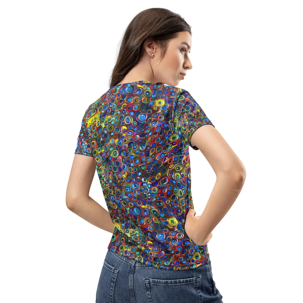 Vortex Mosaic on Women's Crew Neck T-Shirt — Back