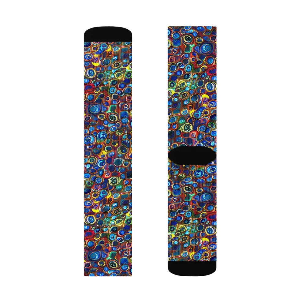 Vortex Mosaic on Socks — Right Sock