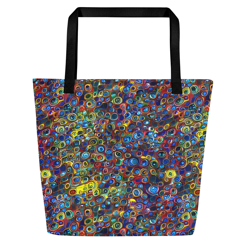 Vortex Mosaic on Large Tote Bag W/ Pocket — Front