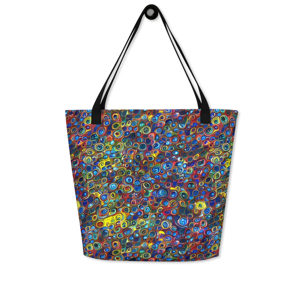 Vortex Mosaic on Large Tote Bag W/ Pocket — Front