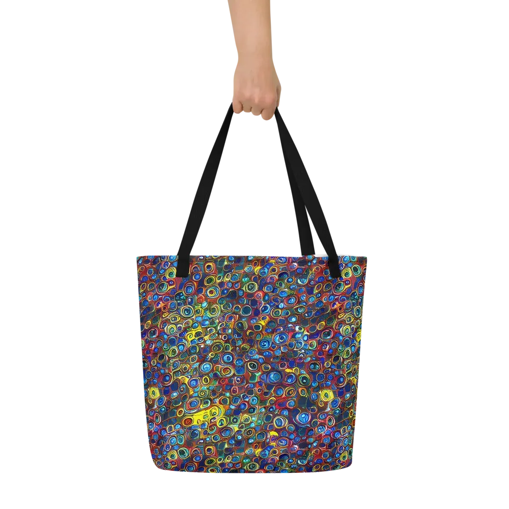 Vortex Mosaic on Large Tote Bag W/ Pocket — Front