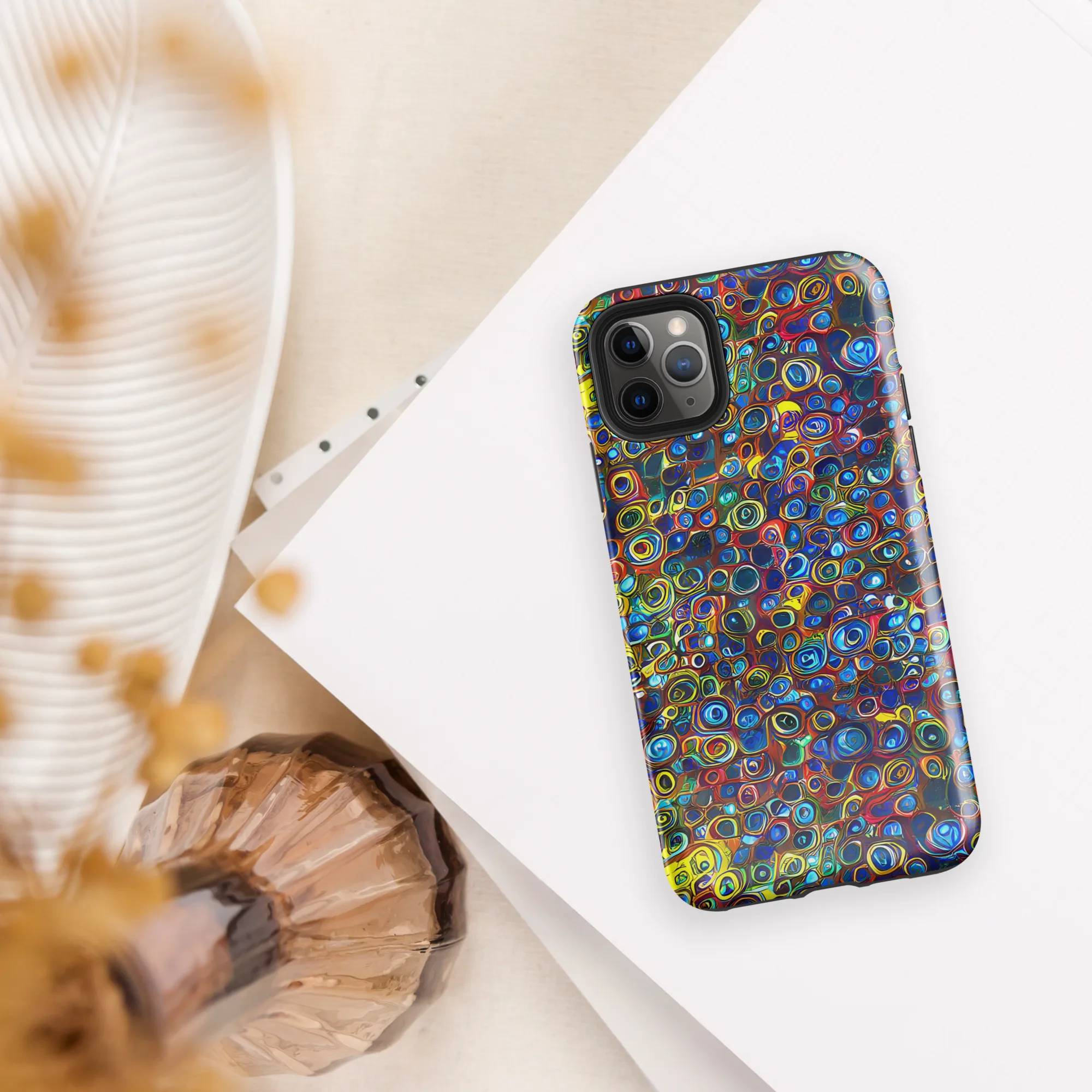 Vortex Mosaic on Tough Case for iPhone® — Front