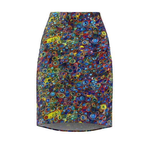 Vortex Mosaic on a Pencil Skirt