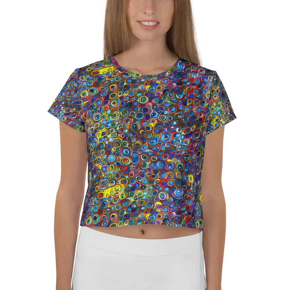 Vortex Mosaic on Crop Tee — Front