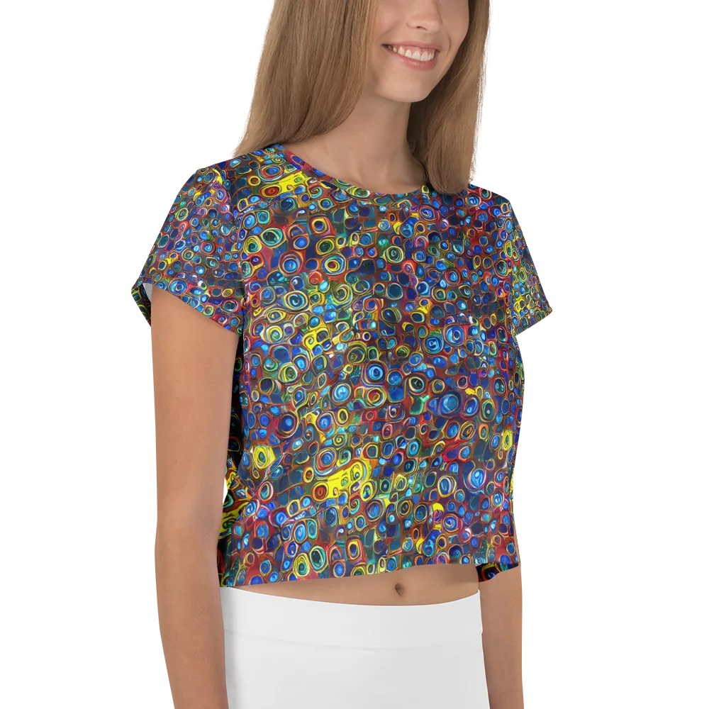 Vortex Mosaic on Crop Tee — Right