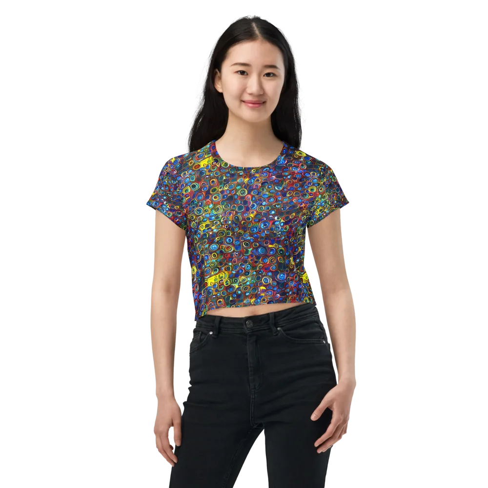 Vortex Mosaic on Crop Tee — Front