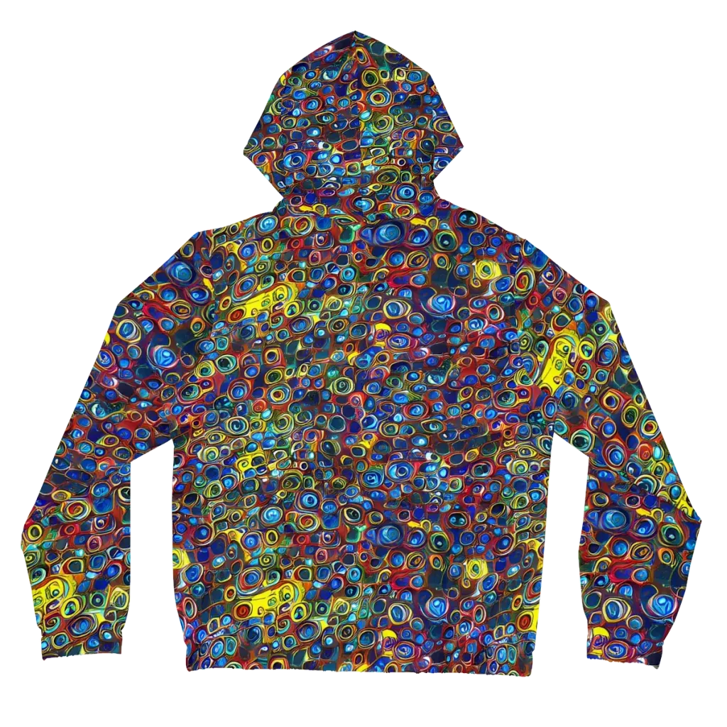 Vortex Mosaic on Women's Full-Zip Hoodie — Back