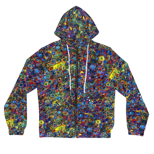 Vortex Mosaic on a Women's Full-Zip Hoodie