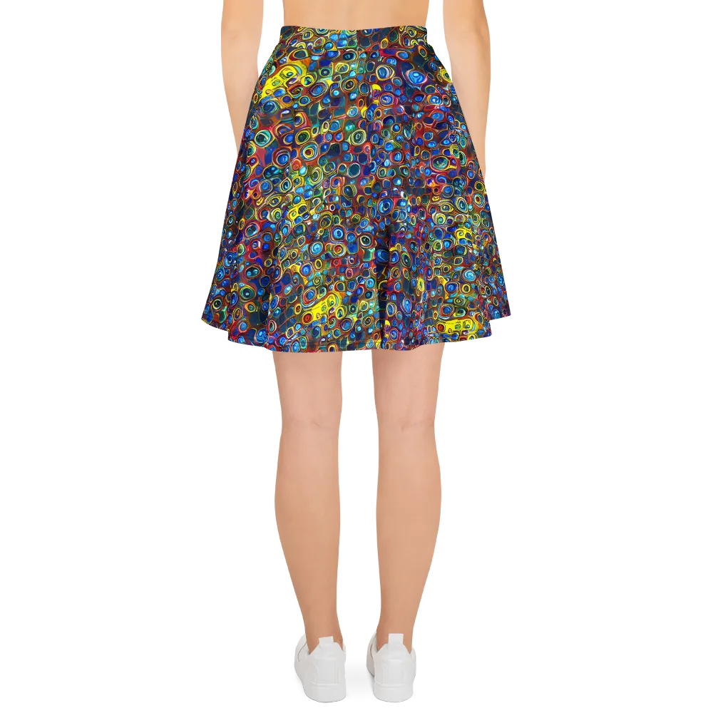 Vortex Mosaic on Skater Skirt — Back