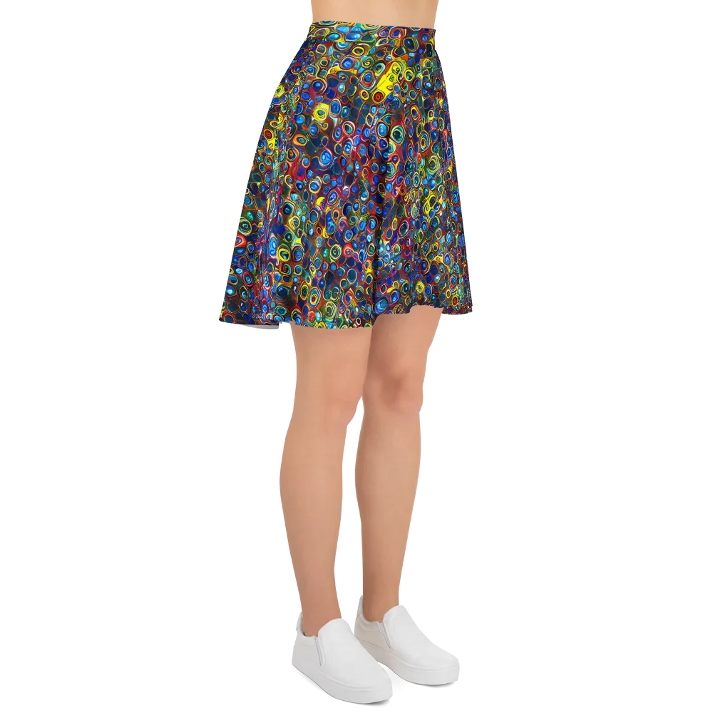 Vortex Mosaic on Skater Skirt — Right