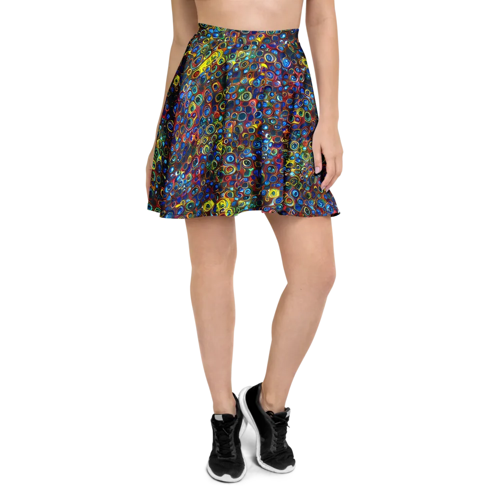 Vortex Mosaic on Skater Skirt — Front
