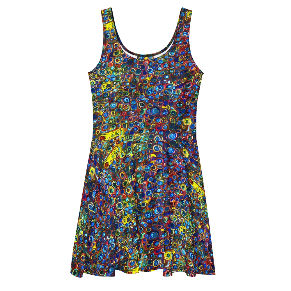 Vortex Mosaic on Skater Dress — Front