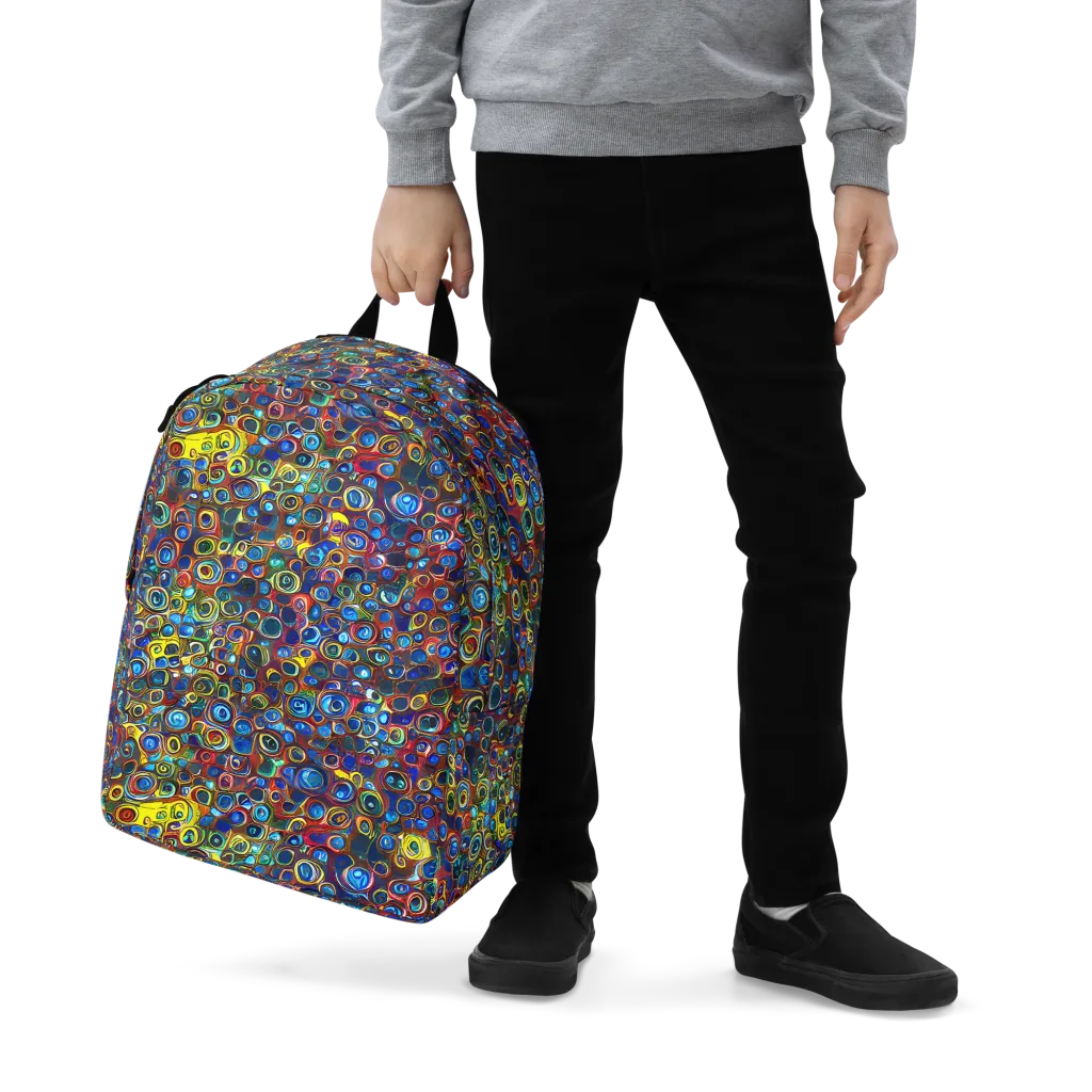 Vortex Mosaic on Minimalist Backpack — Zoomed-in