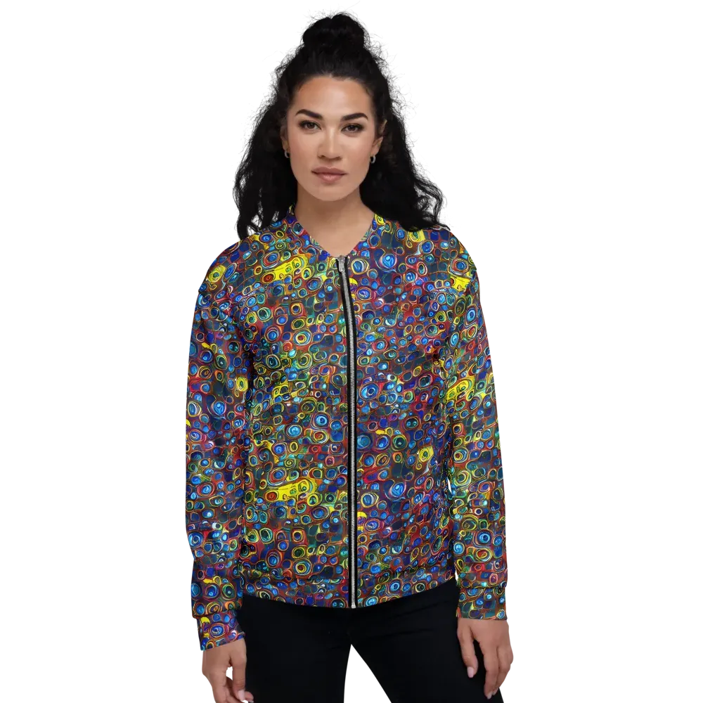 Vortex Mosaic on Bomber Jacket — Front
