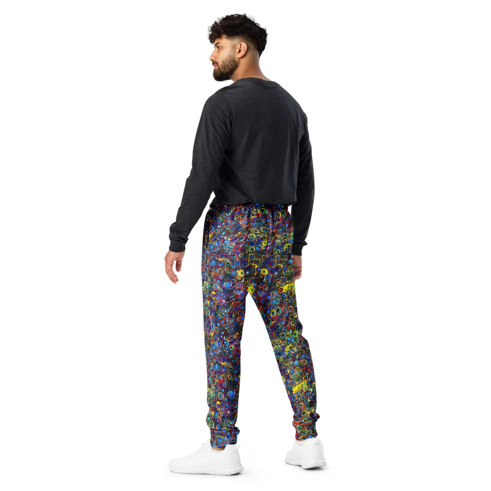 Vortex Mosaic on Men's Joggers — Back