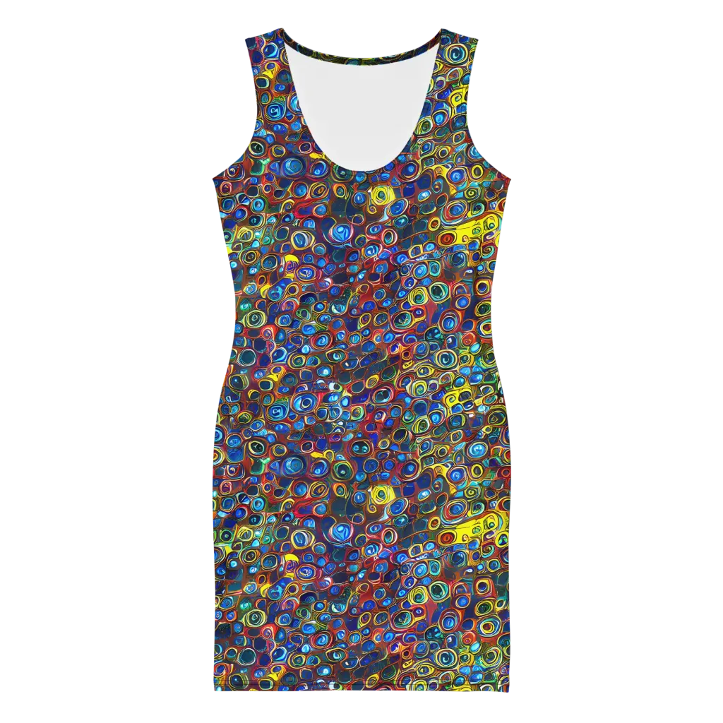 Vortex Mosaic on Bodycon Dress — Front
